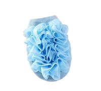 Shower Scrunchie Exfoliating Bath Glove Scrub Peeling Wisp for Body Care Shower Washcloth Skin Cleansing Back Scrubber Brushes(Blue)