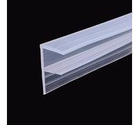Shower Seal, 200 cm Shower Door Seal for 6/8/10/12 mm, Rubber Replacement Seal, Water-Repellent Shower Glass Door, Shower Door Seal, Shower Seal (for 6 mm Glass Thicknesses, F)