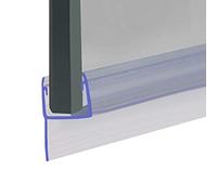 Shower Seal for Screens, Doors or Panels | Fits 10, 11 or 12mm Glass | Straight Fin Shape, h Profile | Seals Gaps of Up to 10mm | 80cm, 90cm, 140cm or 2m Long | SEAL082 (80cm)