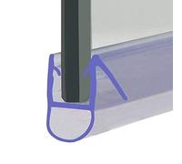 Shower Seal for Screens, Doors or Panels | Fits 4, 5 or 6mm Glass | Round Bubble Shape Seals Gaps of Up to 7mm | 80cm, 90cm, 140cm or 2m Long | Includes Side Deflector | SEAL011 (80cm)