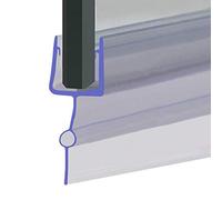 Shower Seal for Screens, Doors or Panels | Fits 4, 5 or 6mm Glass | Straight Fin with Bubble Shape | Seals Gaps of Up to 25mm | 80cm, 90cm, 140cm or 2m Long | SEAL008 (90cm)