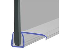 Shower Seal for Screens, Doors or Panels | Fits 8, 9 or 10mm Glass | 22mm Rigid Deflector Fin for When There is No Gap | 80cm, 90cm, 140cm or 2m Long | SEAL073 (80cm)