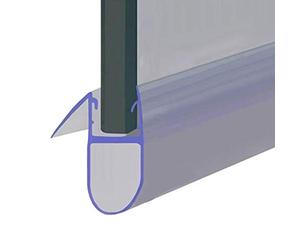 Shower Seal for Screens, Doors or Panels | Fits 8, 9 or 10mm Glass | Round Bubble Shape Seals Gaps of Up to 15mm | 80cm, 90cm, 140cm or 2m Long | Includes Side Deflector | SEAL052 (140cm)