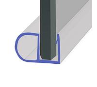 Shower Seal for Screens, Doors or Panels | Fits 8, 9 or 10mm Glass | Side Bubble for Buffer or When There is No Gap | 80cm, 90cm, 140cm or 2m Long | SEAL121 (200cm)