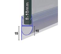 Shower Seal (UK) Ltd Shower Seal For Screens Doors Or Panels, Fits 8, 9 Or 10mm Glass, Seals Gaps Up To 15mm, 900mm Length, Seal048