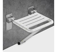 Shower Seat, 90° Up And Down Wall Mounted Folding Shower Benchstool, Wider And Larger Non-slip Seat Plate, Visible Night Light Bath Stool For Bathing Chair, Shoe-changing Stool, Public Places