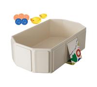 Shower Seat for Baby - Shower Basin for Kids | Foldable Bathing Tub | Baby Bathtub | Toddler Bath Includes 5 Balls 2 Ducks Water Toy for Kids 0-8 Years Old All in Design with Drain Plug