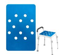 Shower Seat Pad, Anti Skid Waterproof Stool Mat, Shower Stool Transfer Bench EVA Pad with Adhesive, Non-Slip ShowerChair Bath Cushion, for Elderly Disabled Senior Handicap Bathroom Personal