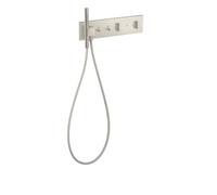 Shower Set Axor ShowerComposition 2 outlets, flush-mounted 470x110mm Stainless Steel Finish 12571800