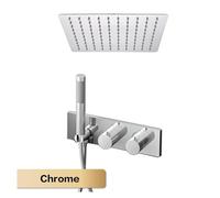 Shower Set Bathroom Shower Concealed Ceiling Waterfall Faucet Hidden Into The Wall Ceiling Shower(Chrome 2,12 inch)