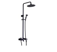 Shower Set Copper European Retro Classic Plumbing Antique Shower Set Can Lift Black Bronze Shower Faucet Bathroom