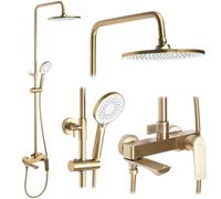 Shower Set Rea Avalon Brush Gold, Brass