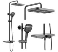 Shower Set Rea Bari Titanium, Brass