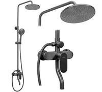 Shower Set Rea Drop Titanium 15X15X145Cm