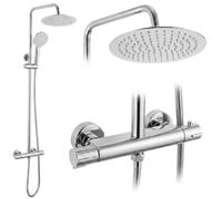 Shower Set Rea Lungo + Thermostat Chrome 15X15X120,5Cm