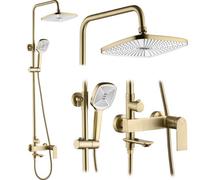 Shower Set Rea My1902-78Gg Storm Brush Gold, Brass