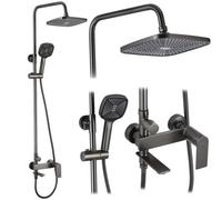 Shower Set Rea My1902-78H Storm Titanium, Brass