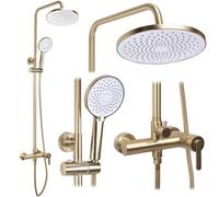 Shower Set Rea Ontario Brush Gold Led