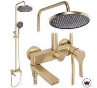 Shower Set Rea Premium Maxim Brush Gold