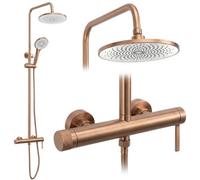Shower Set Rea Rivo Brush Copper 15X15X126,5Cm