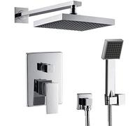 Shower Set Two-Function in-Wall Concealed Shower System Embedded Box Shower Faucet Set Beautiful Practical Shower System Auspicious Clouds LWX