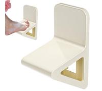 Shower Shave Footrest - Non Slip Triangular Leg Support Pedal | Bathroom Shaving Step Stool | Stable Wall Mounted Foot Rest | Pedicure Helper for Women, Compact Washroom Tool