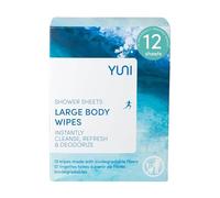 Shower Sheet, Peppermint & Citrus, 12 Wipes, Yuni Beauty