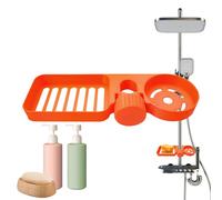 Shower Shelf - Shower Shelf No Drilling | Bathroom Organisers with Large Capacity, Sturdy Basket, No Space To Drill For The Shampoo, Towel For Storage Cups, Soap, Soap