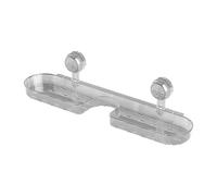 Shower Shelves, 16.1x4.3x4.3 Inches Wall Shelf for Bathroom, Versatile Over Faucet Storage Organizer with Suction Cup, Soap Holder for Toiletry, Makeup, Skin Care Products, Brush and Sponge
