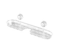 Shower Shelves, 16.1x4.3x4.3 Inches Wall Shelf for Bathroom, Versatile Over Faucet Storage Organizer with Suction Cup, Soap Holder for Toiletry, Makeup, Skin Care Products, Brush and Sponge