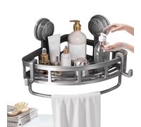 Shower Shelves - Bathroom Organiser | Shampoo Holder Shower Basket Bathroom Corner Storage Shelves with Suction Cups Multifunctional No Punch Emptying Storage Holder for the Sink Hotel