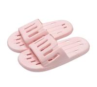 Shower Shoes for Adult Comfortable and Soft Slippers Quick Dry Non-Slip with Drain Holes for Bathroom Pool Beach Memory Foam Cushion Slippers for Men Women (5.5)
