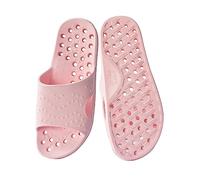 Shower Shoes for Men and Women, Quick-Drying, Non-Slip Bath Slippers, Shower Sandals with Drainage Holes, Women's Shoes, Spring Trainers, red, 5 UK