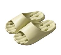 Shower Shoes for Women Men Anti Slip Lightweight Pool Sliders with Quick Dry Technology, Ventilated Open Toe Slippers Soft EVA Sandals for Dormitory Gym Locker Room Beach Holiday Green