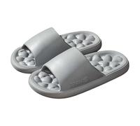 Shower Shoes Women's Lightweight Bathing Slippers Women's 40 Soft Lightweight Slippers Acupressure Massage Slippers Wear Resistant Shower Shoes Flat Bathing Shoes Summer Beach Slippers, gray, 8 UK