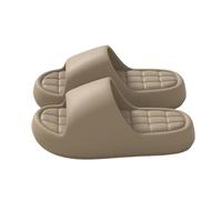 Shower Shoes Women's Non-Slip Mules Women's Summer Comfortable Thick Sole Bath Slippers Bathing Sandals Plain Bath Slippers Shower Shoes Floor Shoes Beach Sandals Cloud Slippers, coffee, 8 UK