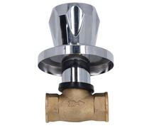 Shower Shut Off Valve, Concealed Brass Water Valve Control Valve DN15 1/2 Inch Female Thread NPT for Domestic Water System