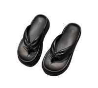 Shower Sliders Thicken Sole Slippers for Women Lightweight Comfy Flip-Flops Non-Slip Shower Bathroom Pool Beach Slides Sandals Beach Slippers(Black,Alpha Large)