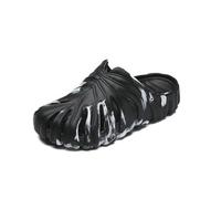 Shower Slipper, Breathable Summer Slippers for Men & Women - Thick Sole Comfortable Hole Sandals(Black,7 UK)