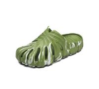 Shower Slipper, Breathable Summer Slippers for Men & Women - Thick Sole Comfortable Hole Sandals(Green,9 UK)