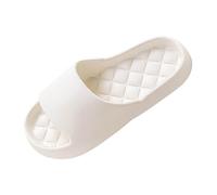 Shower Slipper for Womens and Mens Quick Drying Simple Cushioned Slide Open Toe Slippers 2026 Slides Slippers with Soft Soles for Women (White, 3.5)