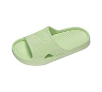 Shower Slippers for Women and Men Quick Drying Shower Slides Bathroom Sandal | Non Slip Grip On The Bottom of The Sole Slip-On Sandals for Ladies (Green, 6)