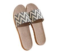 Shower Slippers For Women Non Slip,Womens Non Slip Slides,Unisex Linen Flip Flops Summer Couples Sandals, Household Open Toe Slippers With Moisture Wicking Flax Sole,Indoor Floor Flats Slides