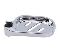 Shower Soap Tool,Soap Plate ABS Soap Dish Holder Clip-on Tray Rail Dish Adjustable Practical Bathroom Gadget，3 Slots