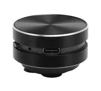 Shower Speaker, Bone Conduction Portable Small Speaker with Suction Cup, FM Radio, for Bathroom Metal Smooth Surfaces (Black)