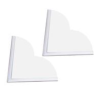 Shower Splash Guard - 2Pcs Clear Bathtub Water Corner Splash Guard | Bathtub Edge Guard | Kitchen Sink Splash Guard | Tub Splash Guards To Prevent Water From Splashing Out Of Bath Or Shower