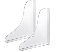Shower Splash Guard Kit for Bathtub Waterproof Acrylic Corner Water Blocker with Silicone Base Transparent Reusable 2 Pack 11.22x10.16 Inch