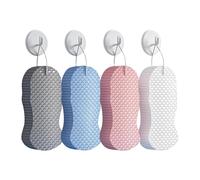 Shower Sponge - Bath Sponge | Body Scrubber for Bathing | 4 Pieces Scrubbing Cleaning Scrubber for Adults Women Men Boys Girls Friends Family, While Being Gentle On The Skin
