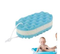 Shower Sponge, Body Sponges for the Shower, Gentle Ergonomic Bath Sponge, Shower Scrubber, Durable Three-Layer Foam , Soft Cleaning Shower Stool, Gentle Bath Sponges for Children, E