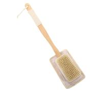 Shower Sponge with Long Handle - Loofah & Wooden Shower Back Brush, 40 cm Back Brush - Natural Loofah Scrubber on the Handle | for Shower, Bathroom, Body Cleaning, Men & Women Spa